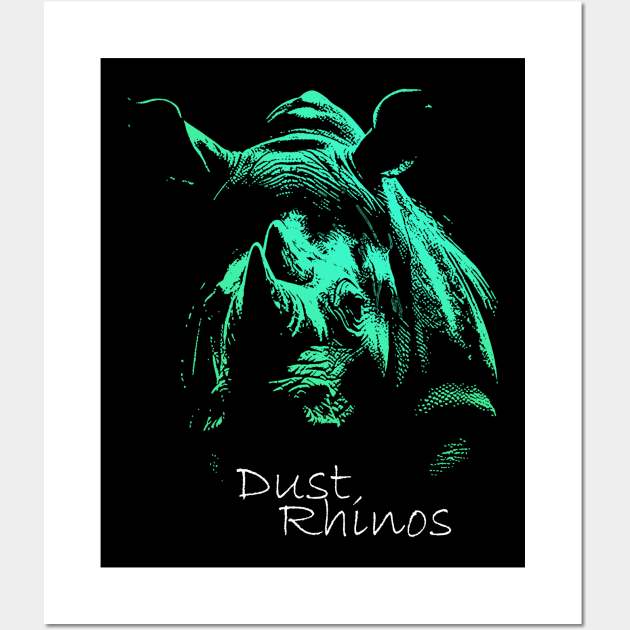 Dust Rhinos Emerald Rhino Wall Art by Dust Rhinos Swag Store